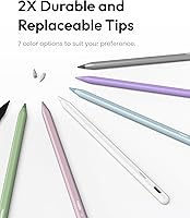 Vista 16 de Metapen Lápiz A8 para Apple iPad 2018-2025, (carga 2 veces más rápida), sensibilidad de inclinación, precisión de píxeles, lápiz óptico para iPad