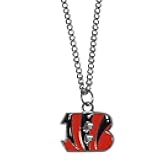 NFL Siskiyou Sports Fan Shop Cincinnati Bengals Chain Necklace with Small Charm 22 inch Team Color