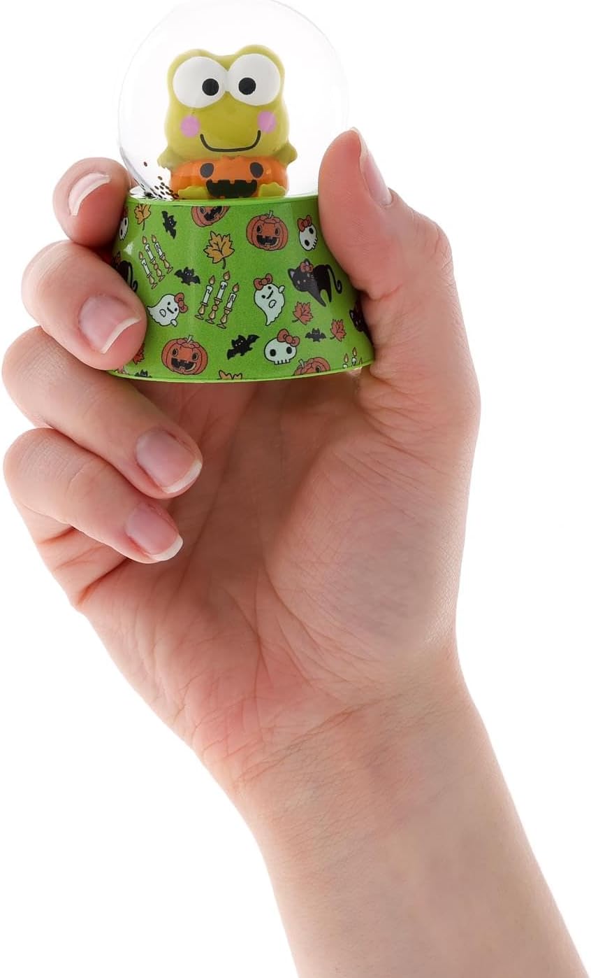 Silver Buffalo Sanrio Hello Kitty and Friends Halloween Light Up Snow Globe in Retail Box Featuring Keroppi, 45mm