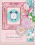  Notebook Journal: Cute Alarm Clock Notebook: 8.5 x 11 Composition Planner for School Doodles, Drawings, Writing Pad for Taking Teacher Student Notes