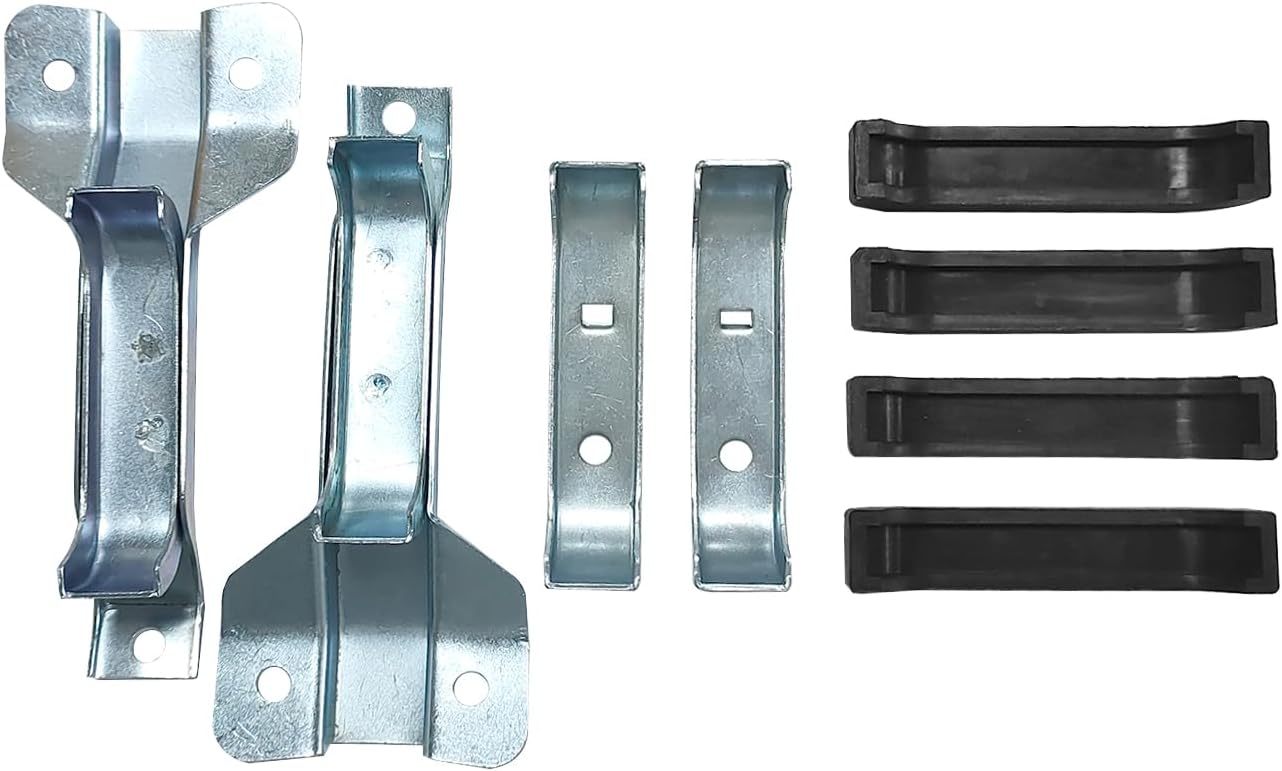 2 Upper +2 Lower 4 Core Heavy Duty Radiator Support Bracket Kit Fits for Chevy GMC C10 C20 C30 Truck 1967-1972, Replaces 1099ZB,1099ZC