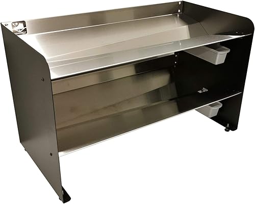 Miniatura 9 de RAKABOT - Zapatero de recogida de agua (28,75 pulgadas de ancho), estante de acero inoxidable 2 niveles para almacenar hasta 8 pares de zapatos