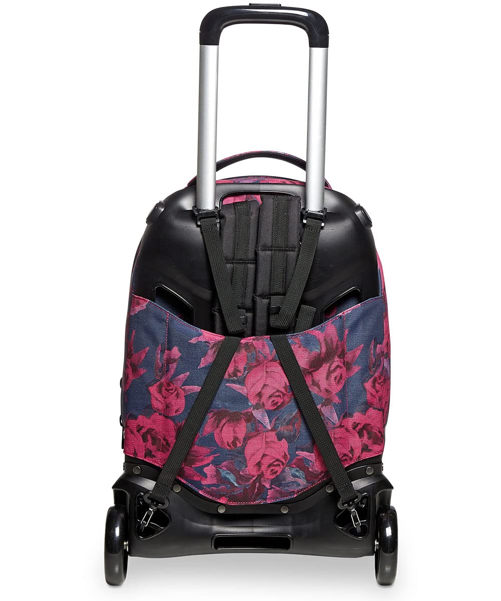 Invicta Trolley TECH ROSES, Crossover System, Tasche multifunzione, Per bambine e ragazze, Scuola, Tempo libero, Viaggi