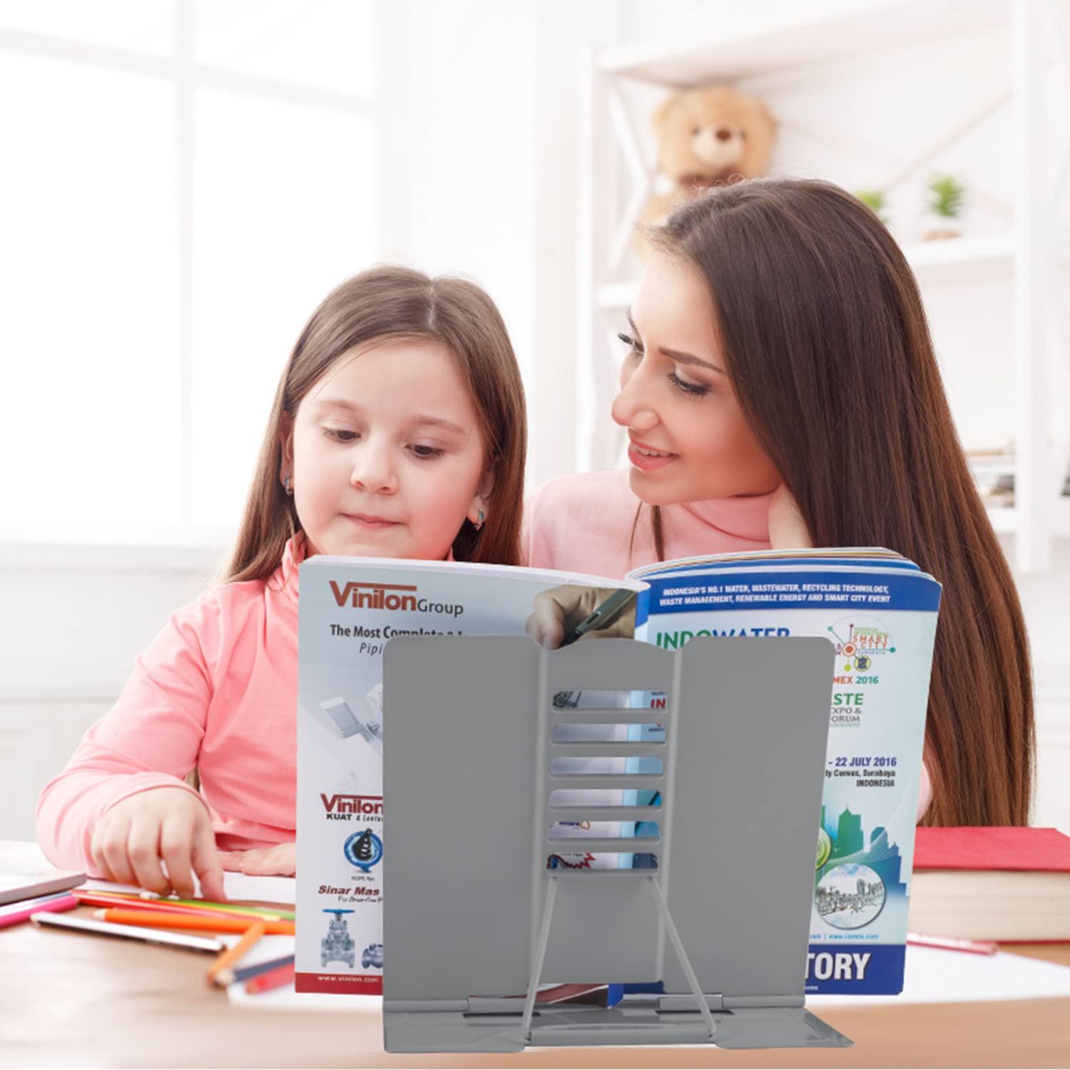 Honagu Metal Book Holder - Hands Free Reading -5