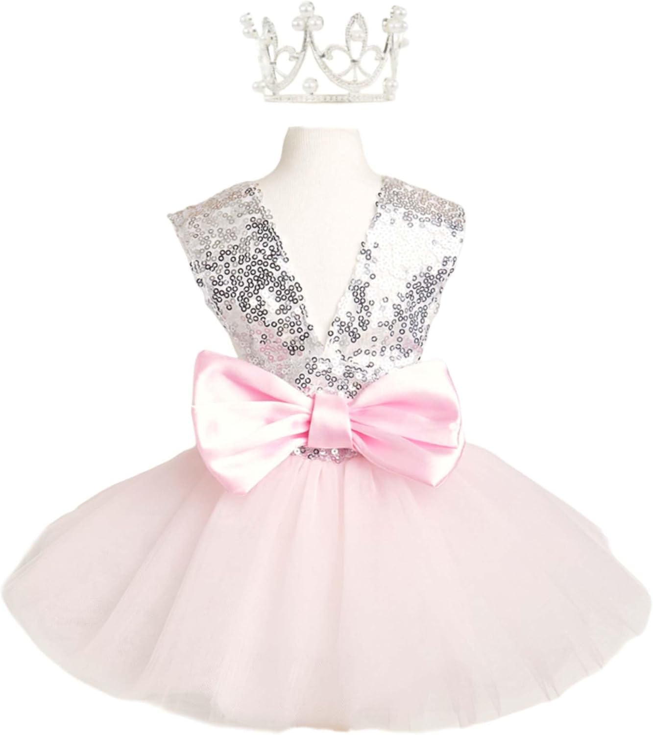 Vestido de Princesa con Corona para Perro Pequeño FLAdorepet Talla L