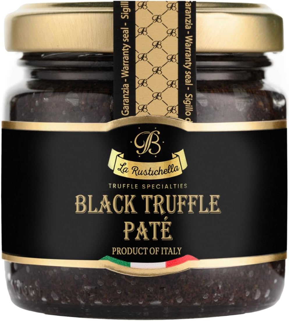 La Rustichella - Black Truffle Patè 3.17 oz (90 gr) - 100% Made in Italy | Vegan, Gluten-Free, Cholesterol-Free