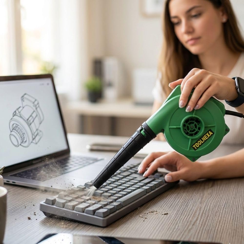 Toolnexa Air Blower for Computer Cleaning 650W High Power | Car Cleaning Blower Machine | Electric Dust Cleaner for Home Use-image-37
