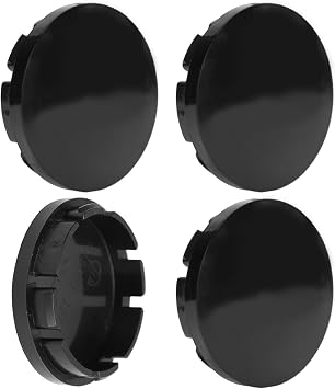 KIMISS 56mm 4PCS Car Wheel Center Hub Caps Black Compact Tyre Rim Hub Cap Cover Universal Vehicle, KIMISSu6tko4xeni