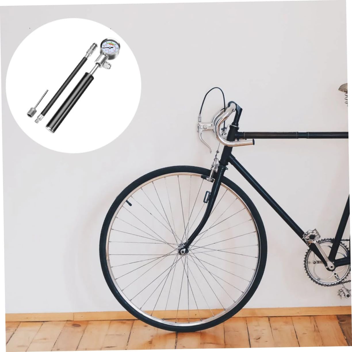 Bike Tire Pump Gauge Portable Bike Accessories Adult Inflator Bicycles Pumps