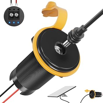 for Starlink Mini 12V Adapter,RV Pass Through Power Socket with DC