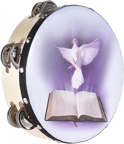 Amazon.com: Btuty 10 Inch Tambourine 6 Pairs Double Metal Jingle For Church  And Other Holy Occasio : Musical Instruments