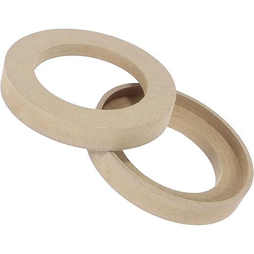 Unifizz 2Pcs Car Speaker Spacer Ring Adaptor Brackets Mounti