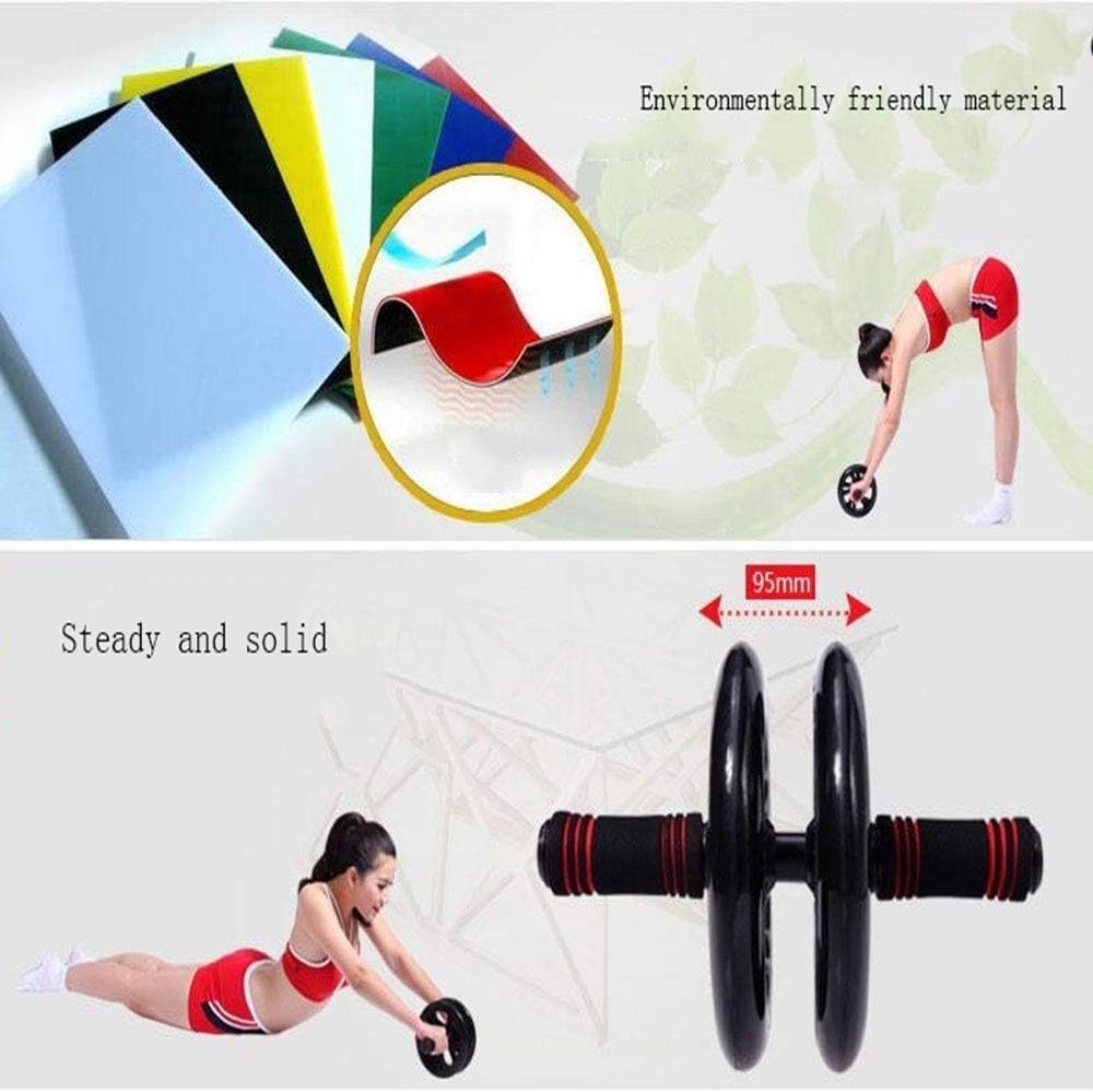 Abdominal Wheel Men and Women Home Silent Bearing Rubber Roller Wheel Exercise Abdominal Muscle Exercise Fitness Equipment