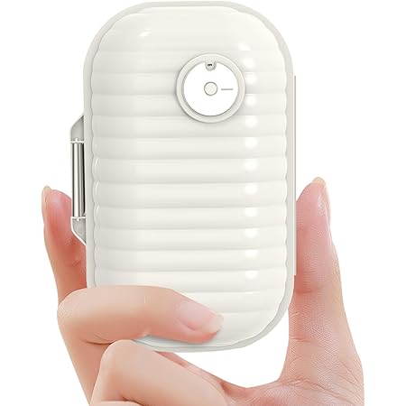 Travel Pill Organizer, 7 Day Portable Pill Case, Small Pill Box for Pocket Purse Portable Medicine Vitamin Container (Pearl White,1 Pack)