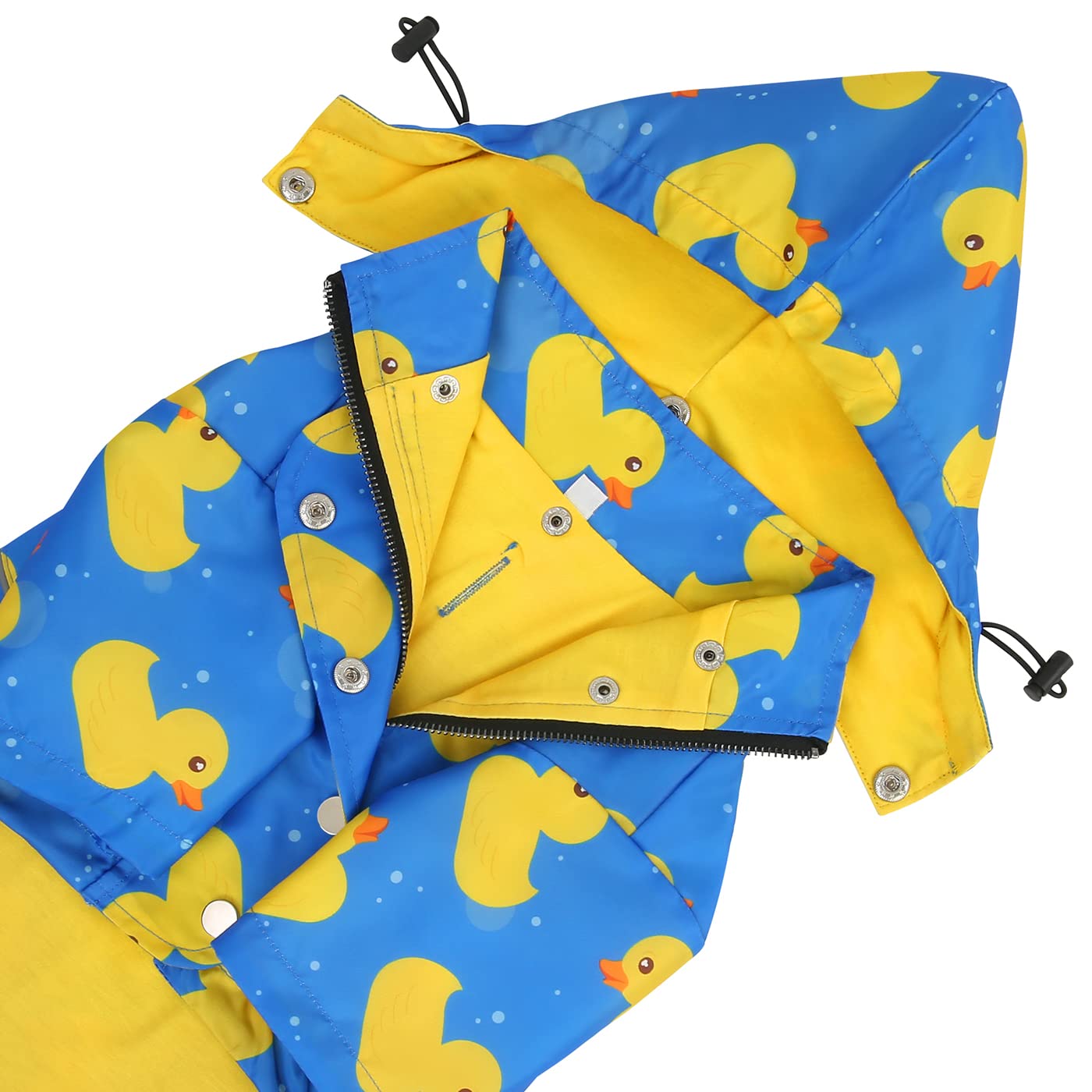 HDE Manteau de Pluie Double Couche avec Fermeture éclair pour Chiens de Petite et Grande Taille Bleu Taille XXL