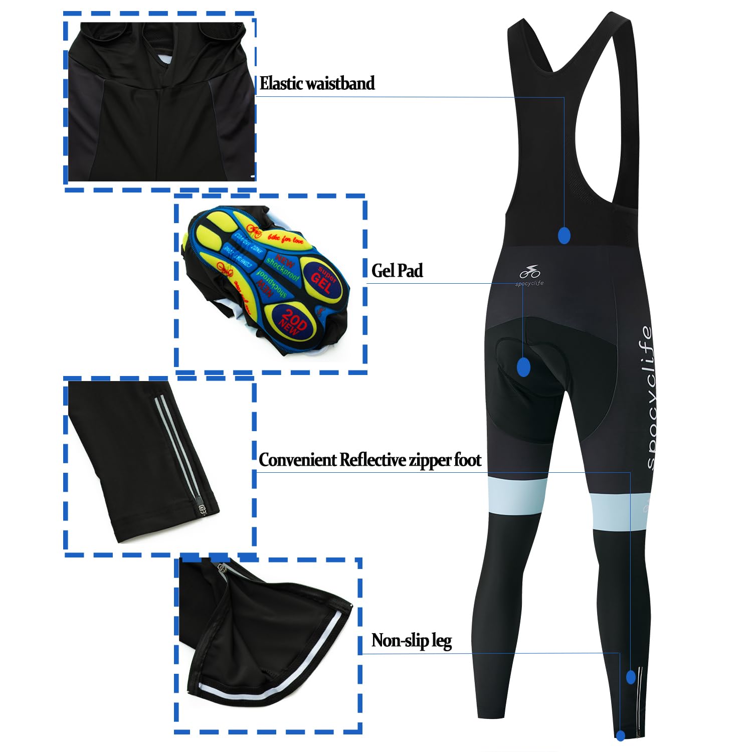 Maglia Ciclismo Uomo Manica Lunga Abbigliamento ciclismo Set Completo Ciclismo Tuta Bici Uomo MTB