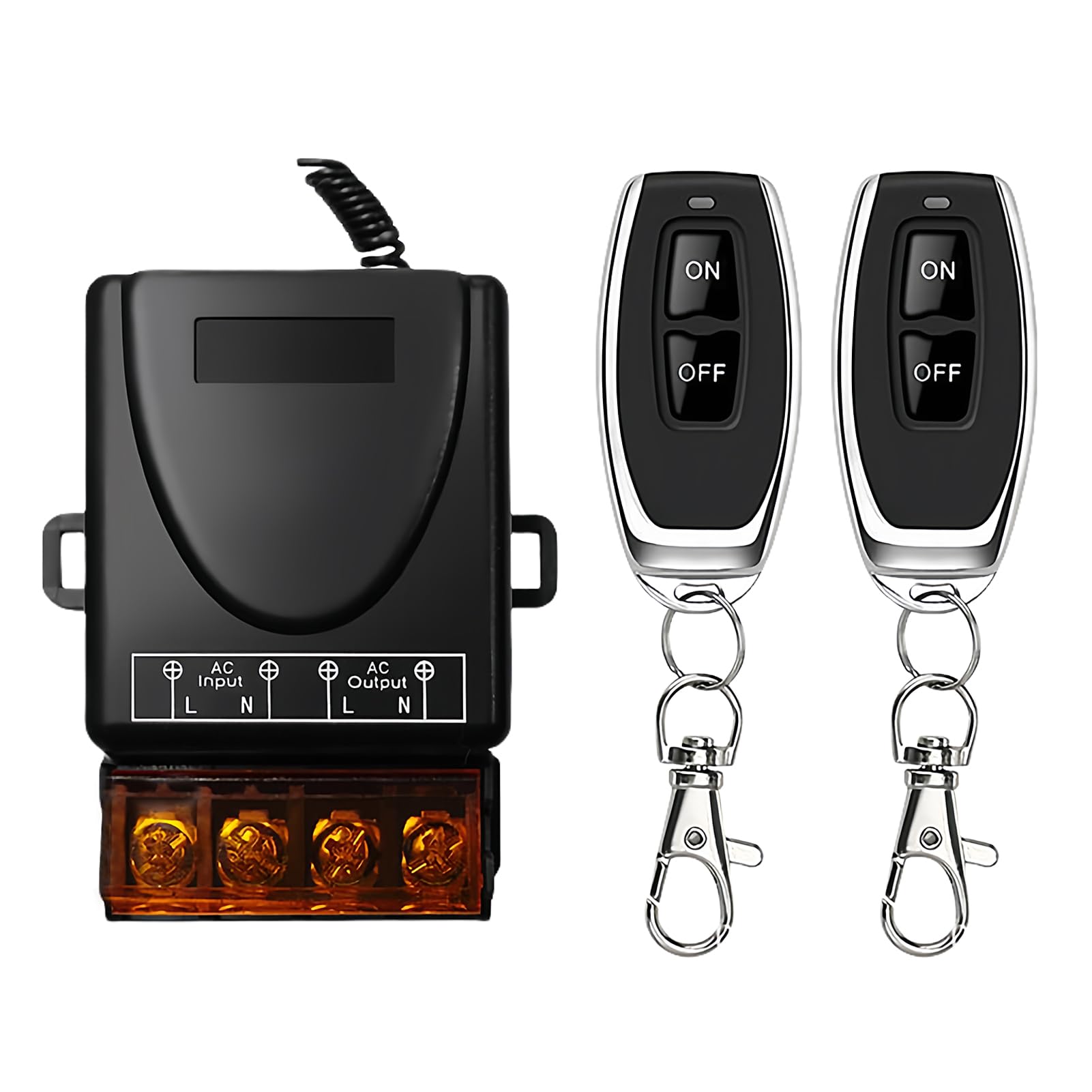 Interruptor de Control Remoto Inalámbrico de Alta Potencia de 433Mhz, AC 220V 30A, Teleruptor para Luz, Bomba de Agua, Electrodomésticos, Riego Agrícola, Distancia de Control Dentro de 20 M