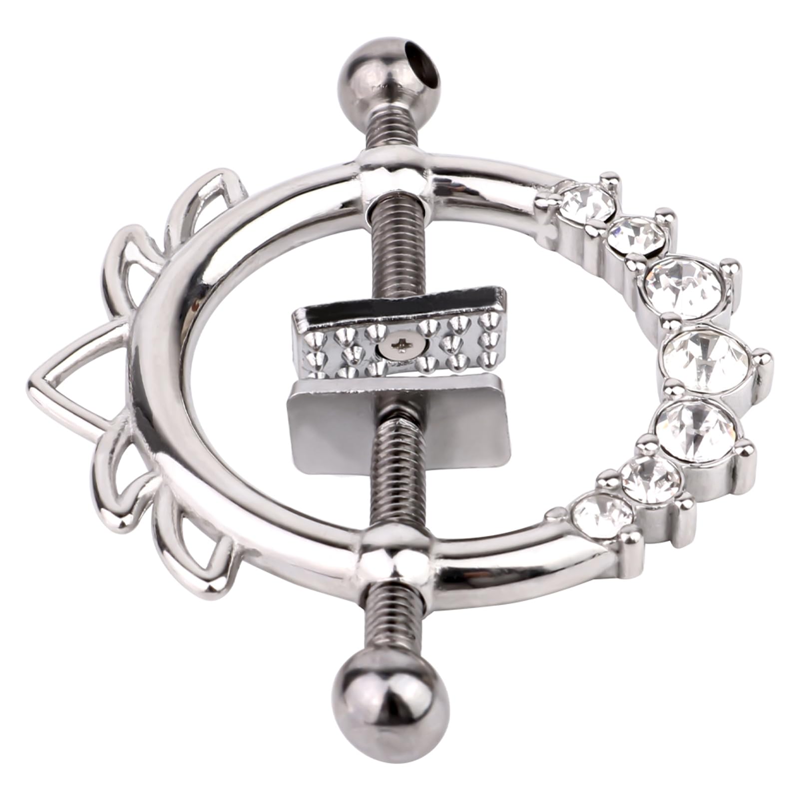 Brustwarzenklemmen BDSM – Verstellbare Nippelklemmen mit Kette für Paare, Extra Starke Nippel-Clamps Fetisch-Sexspielzeug für Männer und Frauen, SM Erotik Brust Stimulator