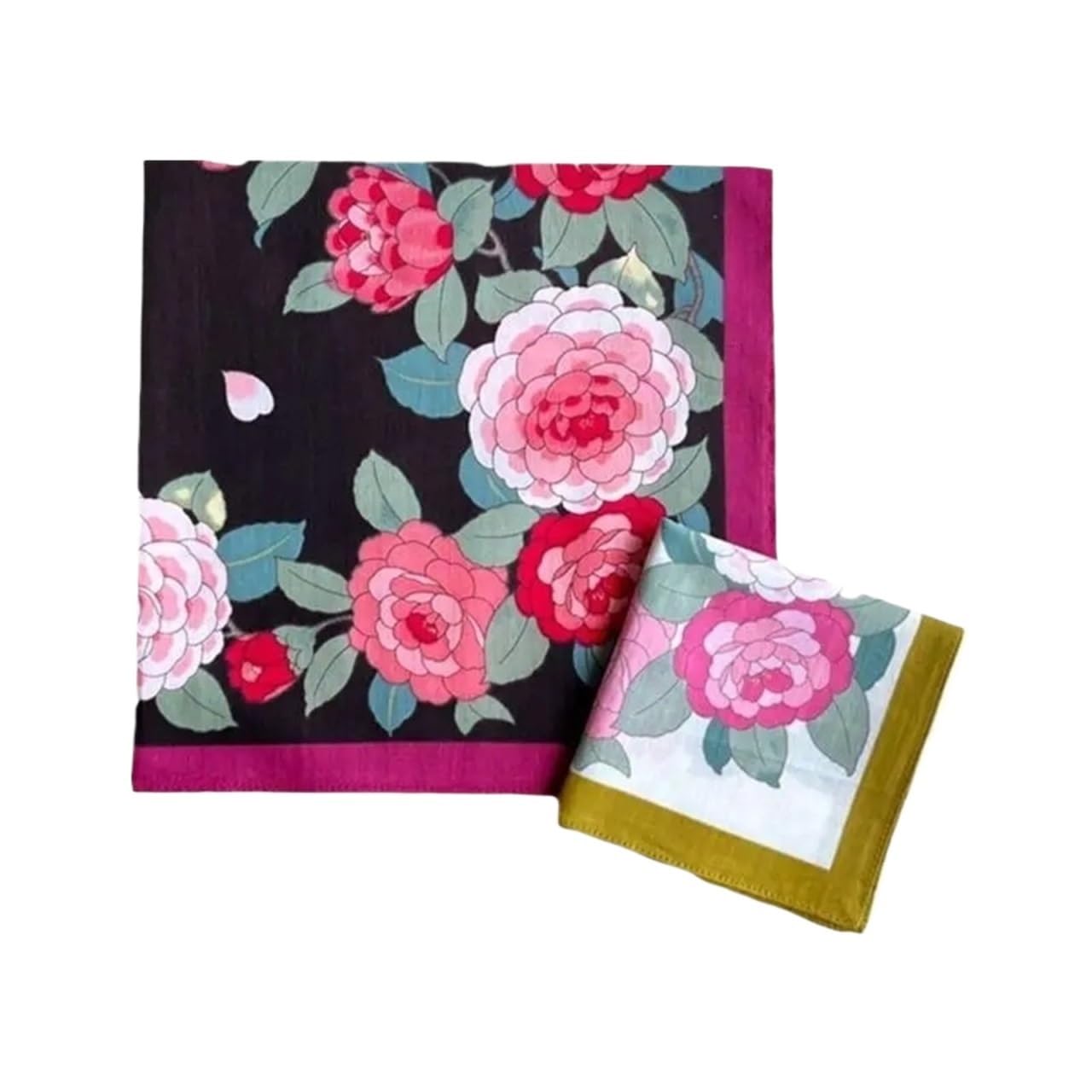 45x45cm Mädchen Frauen Gedruckt Taschentücher Bunte Tasche Blumenmuster Quadratische Hijab for Frau Stofftaschentücher(36PCS-F)