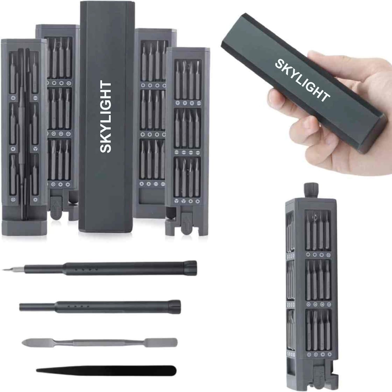 Stark Enterprise Skylight Screwdriver Set, Magnetic Precision Multifunctional Tool Kit 46 In 1 Screwdriver With 46 S2 Bits & Extension Rod (B0BZZHXQPY) Amazon Price History, Amazon Price Tracker