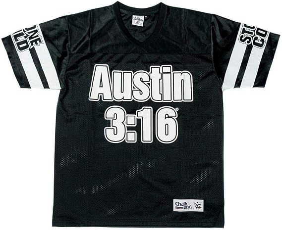 Mens WWE Chalkline Football Jersey-XL 
