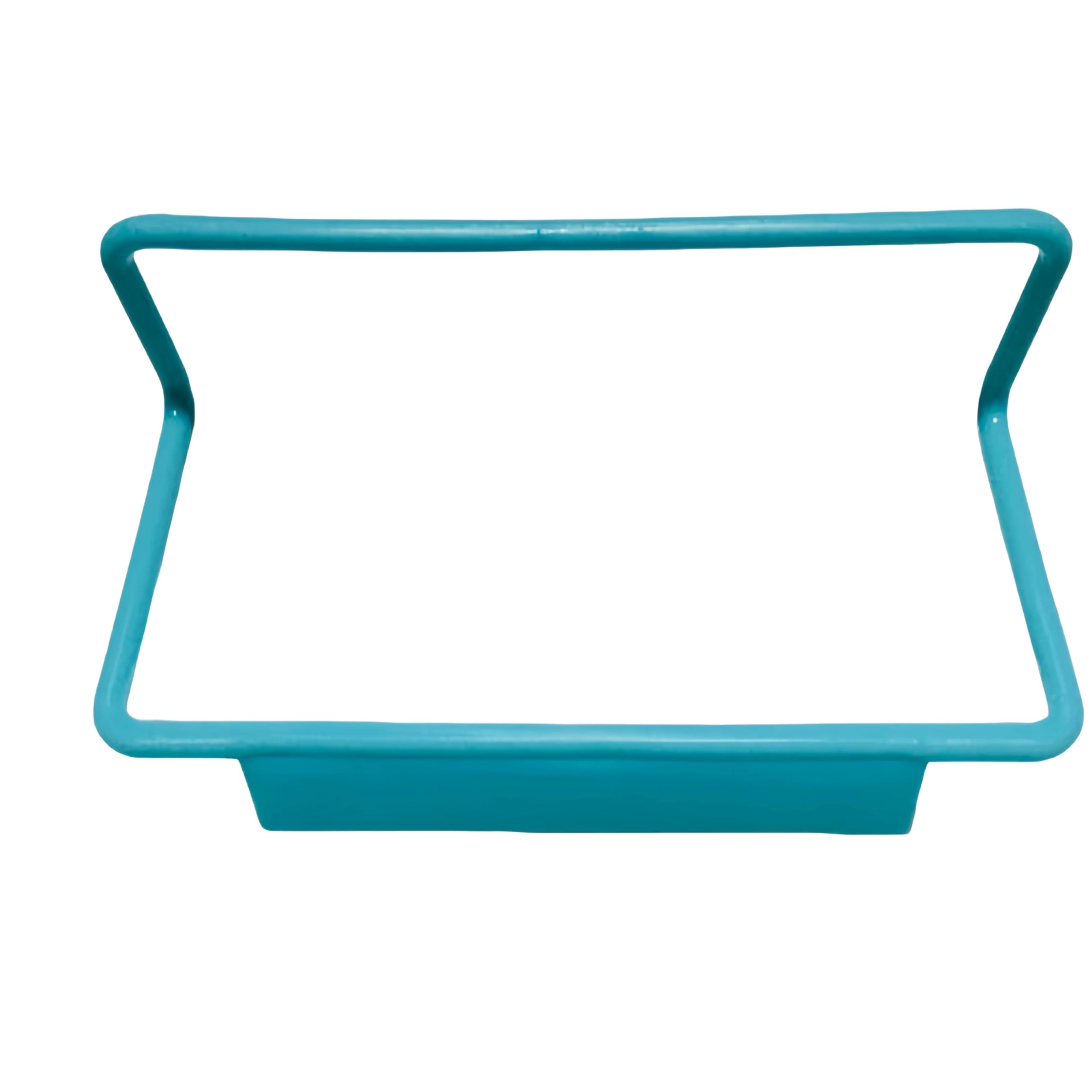 Bathroom towel rail Kitchen Bathroom Single Towel Rack Plastic Debris Rag Hanger Bar Cabinet Door Accessories(Blue)