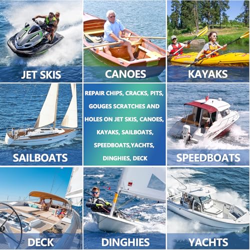 image for Mallbaola Marine Fiberglass Repair Kit for Boats, Gel Coat Repair Kit 