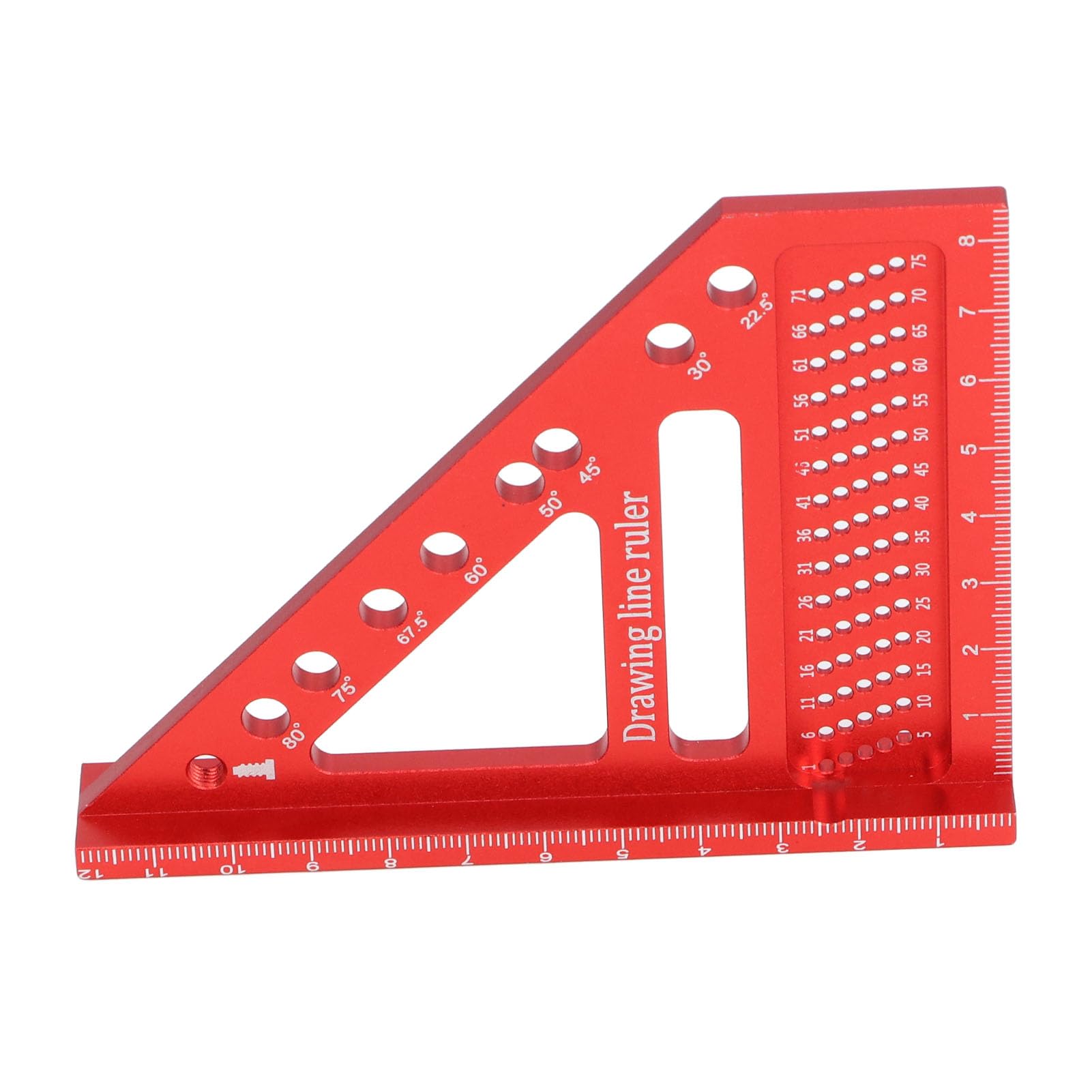 Small Square Tool, Small Carpenter Square Integrated Aluminium Alloy Mini Woodworking Ruler Construction