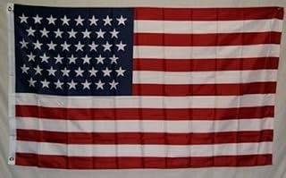 AES 3x5 USA Historical (1896-1908) 45 Stars USA Flag 3'x5' Banner with Brass Grommets