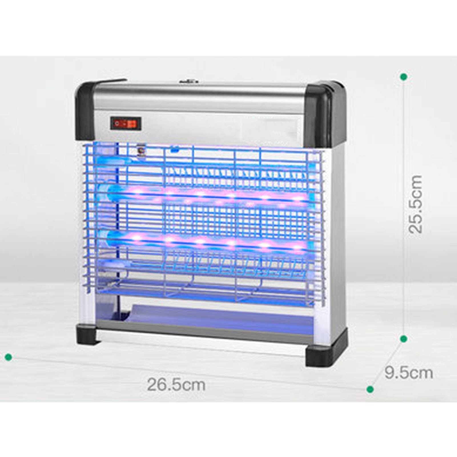 Lampada antimosche elettrica per zanzariera elettrica per interni domestici, lampada antizanzare con luce UV, trappola per mosche, zapper per insetti da cucina, 6 W (3,5 W)