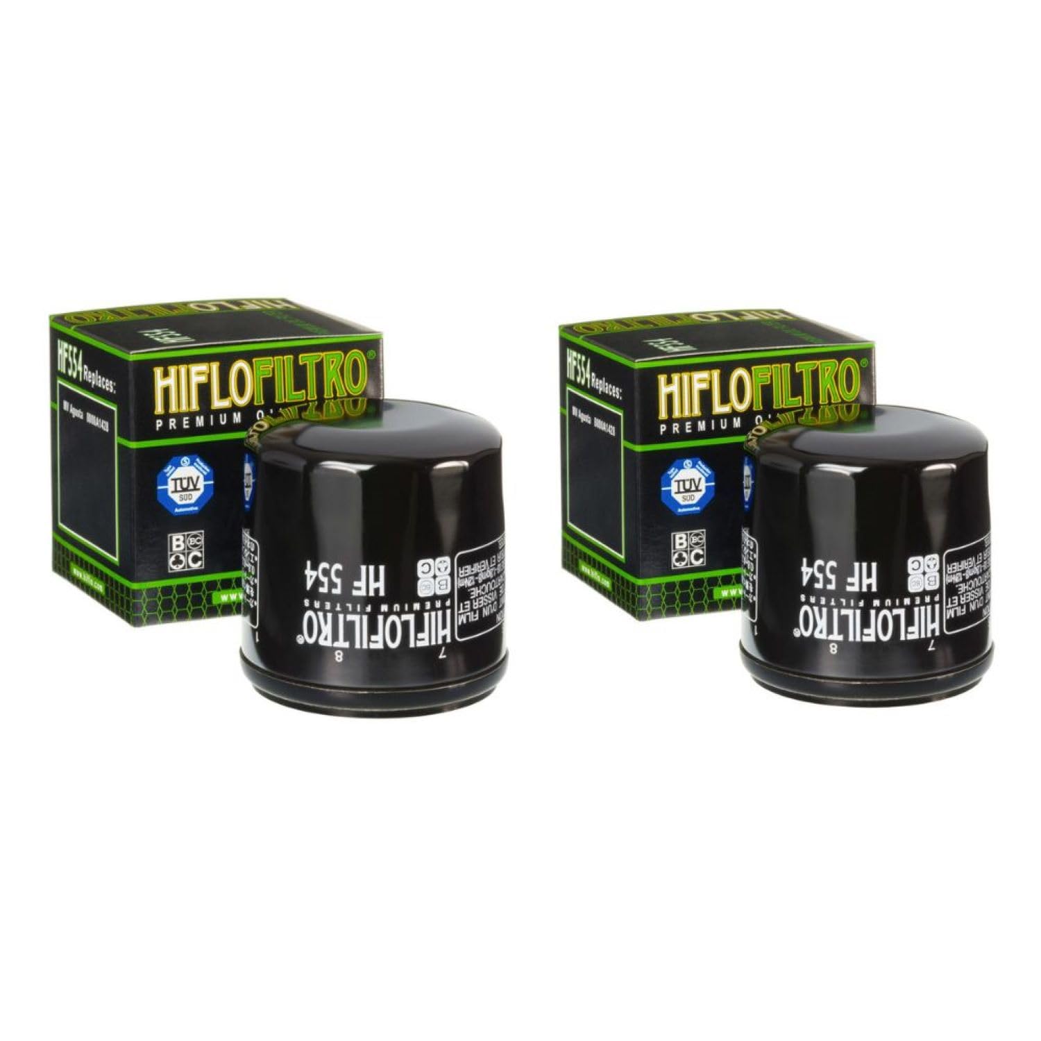 Set di 2 filtri olio compatibili con MV AGUSTA 910 F4 Brutale S (F411AC/AD) 2005 2006 2007 2008