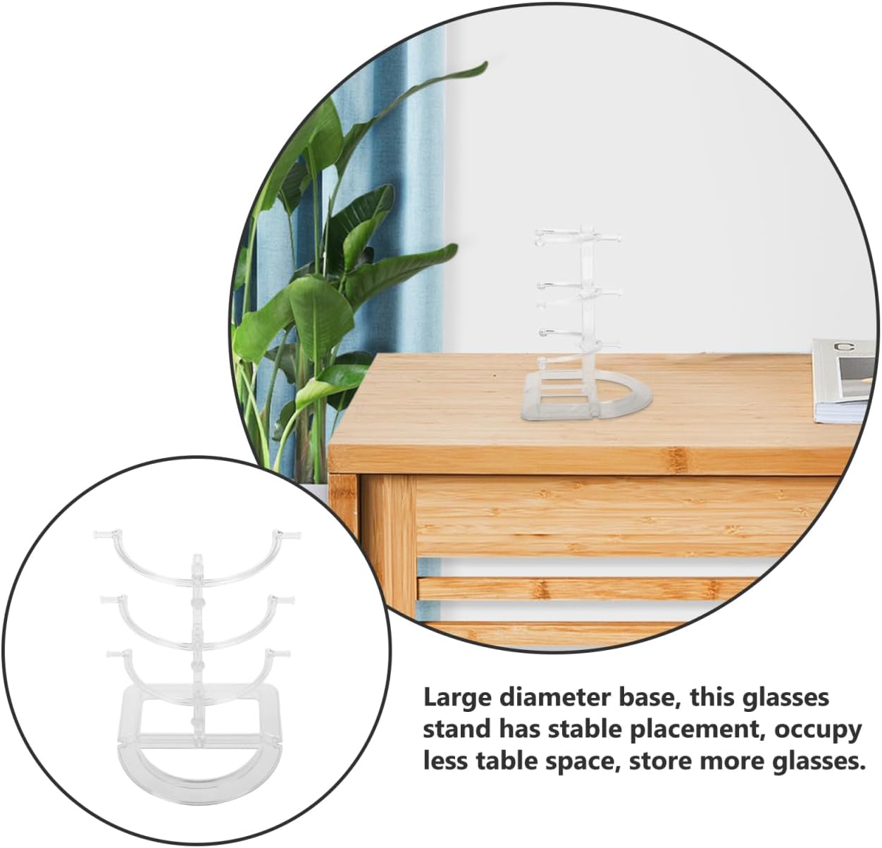 PRETYZOOM Glasses Display Stand 3-Tier Sunglasses Holder Rack with Stable Base Eyeglass Frame Display Stand for Desk Store Office 7.28 X 5.70 X 5.70 in 2 Pack