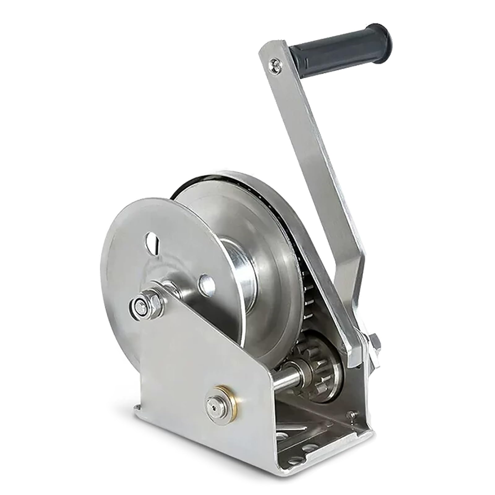 Generico Verricello Manuale in Acciaio Inox 304, bidirezionale autobloccante, a manovella, Portatile per rimorchio, Ideale per Il Traino e Il Sollevamento di Barche, Veicoli nautici e ATV (