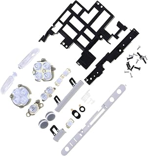 MOUDOAUER Repairing Full Buttons with Screws for PS Vita for PSV2000, Console ABXY Buttons Volume Buttons Replacement