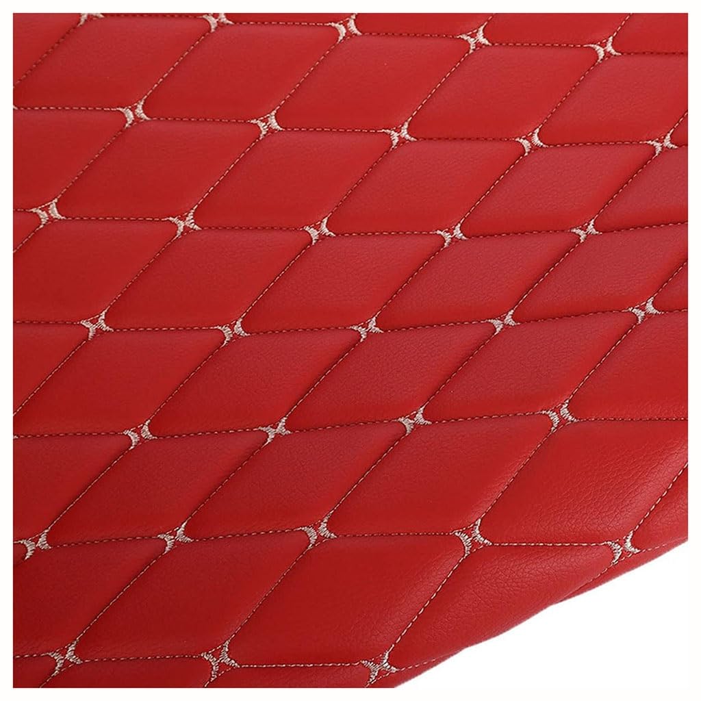 Simili cuir piqué tissu ameublement au mètre rouge pour sacs et canapés