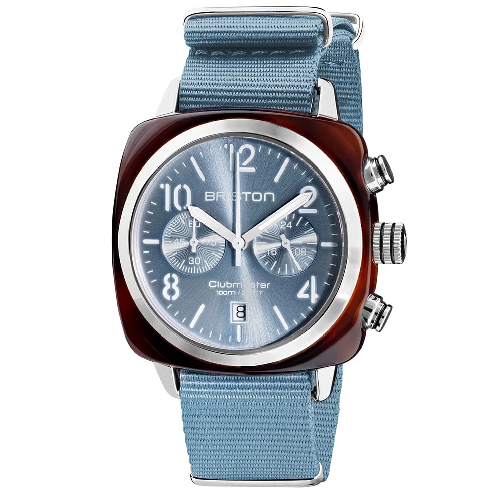 Briston Unisex Quartz Chronograph Movement Analog Stylish Ice Blue Dial Wrist Watch with Elegant Design for Casual Outings, Parties | Ideal for Birthday and Anniversary Gift (B0D456Y6G6) Amazon Price History, Amazon Price Tracker
