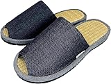 Edoten Slippers Scuffs Room Shoes Rush Made in Japan Okayama Denim Front Opening LL