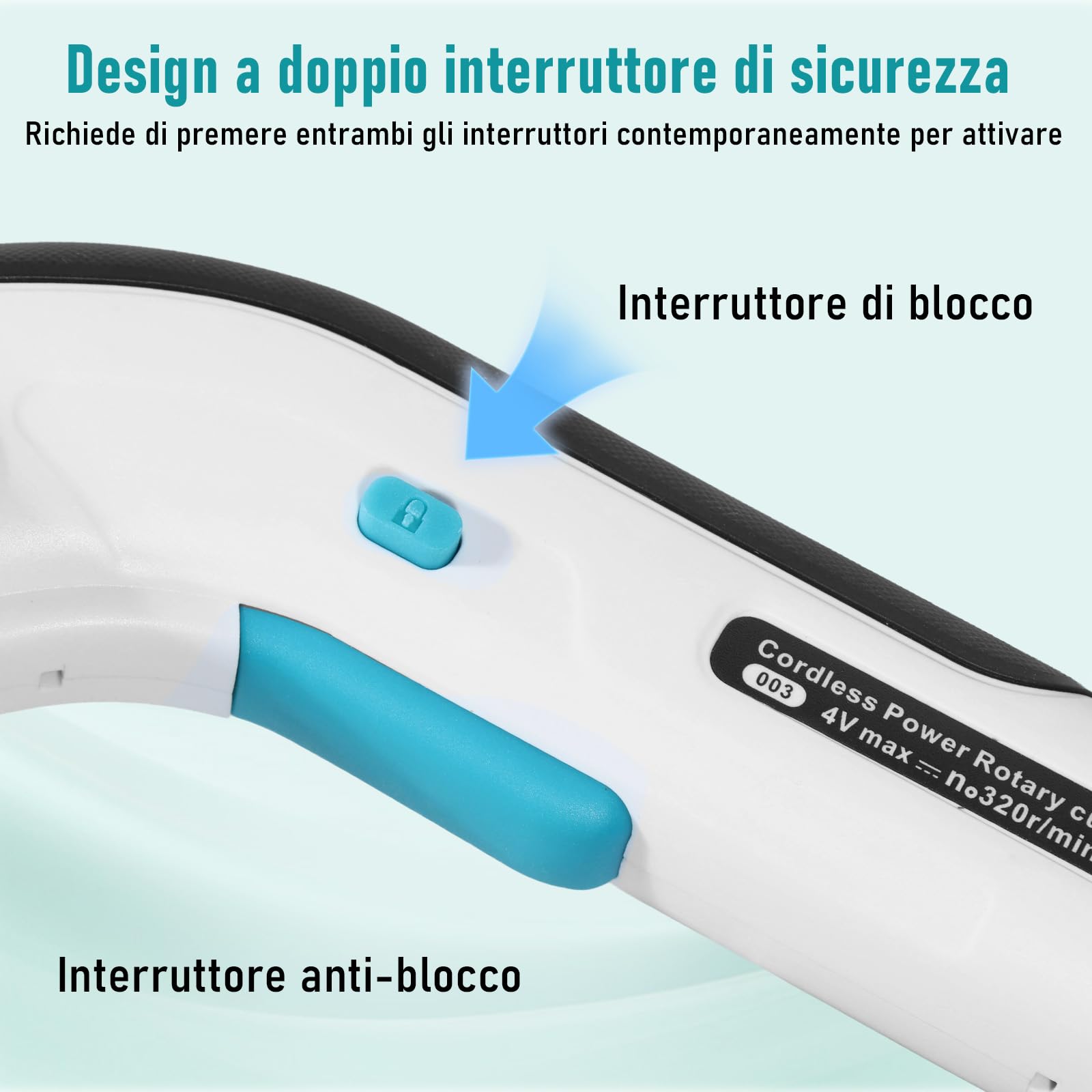 Taglierina per Cartone 3,7 V Forbici Elettriche,Taglierina per Cartone Elettrica con Batteria da 2000 mAh,Taglierina Universale con 2 Lame Autoaffilanti per Cartone,Moquette,Pelle,Feltro e Plastica