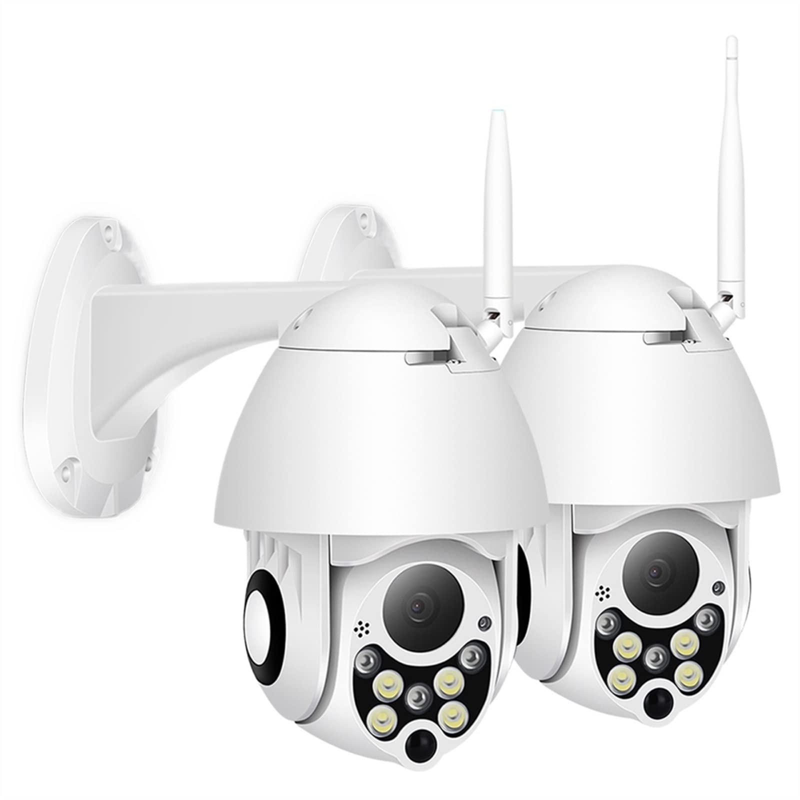 KDAWN 1080P PTZ 4X Digital Zoom IP Camera Outdoor Speed Dome Wireless Security Camera P2P Cloud CCTV Home Security Wifi Camera BESDER (Size : 3.6mm, Color : 1_CAMERD WITH 32GX2)