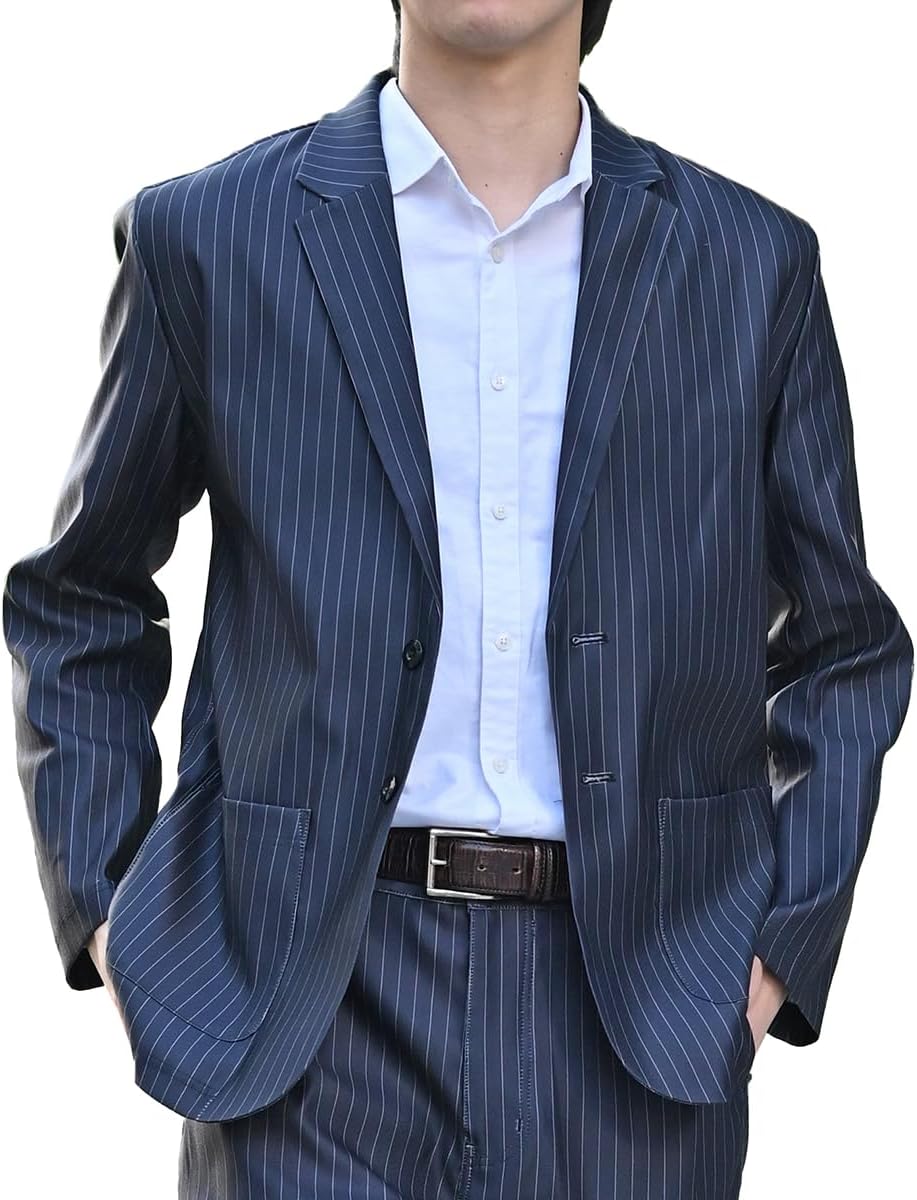 [EVOLUTION JE PENSE DONC JE SUIS] ジャケット メンズ カジュアル スーツ 伸縮性 快適 軽量 4色