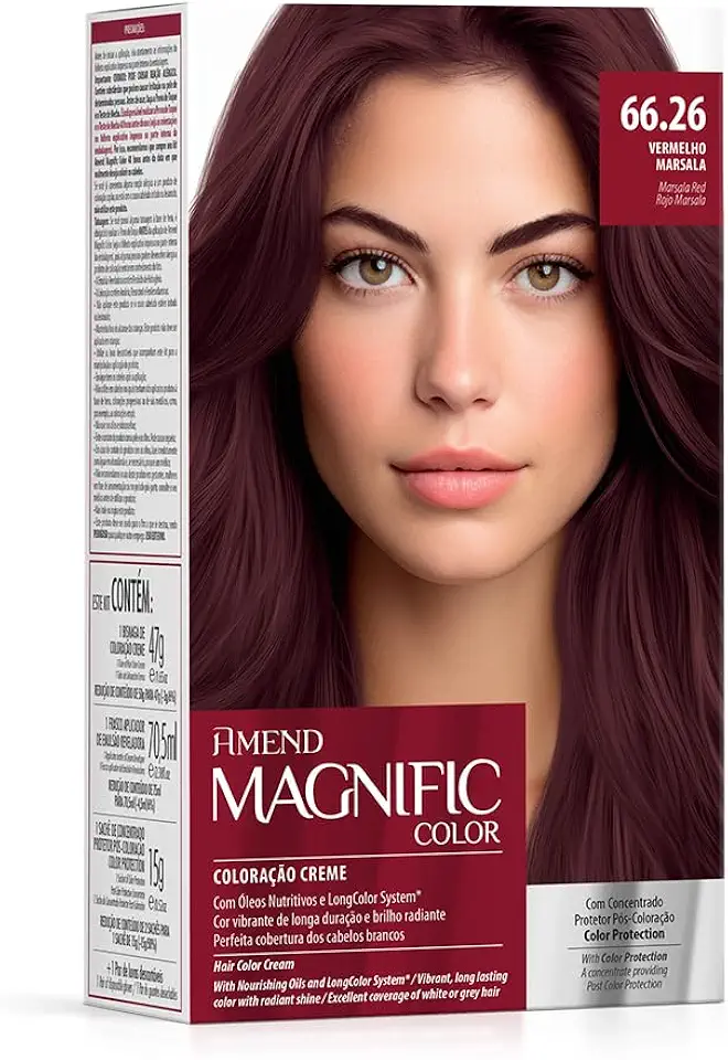Kit Coloração Magnific Color 66.26 Vermelho Marsala Amend