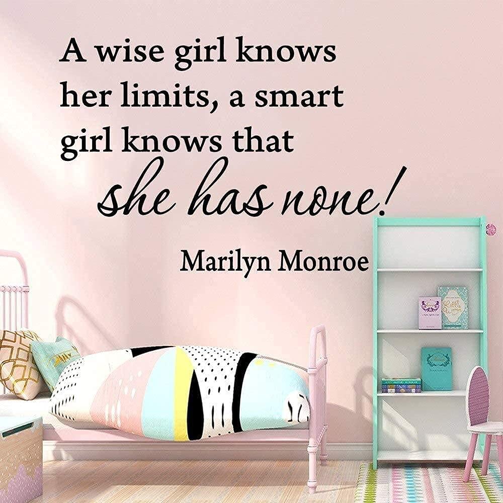 Wyfcl Wall Stickers Art Deco Decal Marilyn Monroe Children's Room Decoration 57Cmx82cm