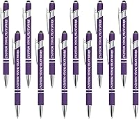 Vista 54 de 10 bolígrafos personalizados a granel, bolígrafo personalizado, bolígrafo grabado con nombre, logotipo, lápiz capacitivo para pantallas táctiles, a