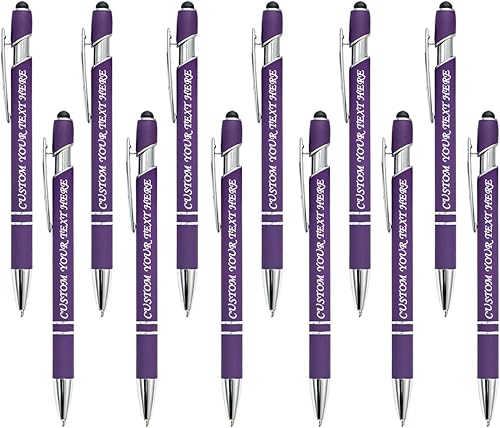 Vista 89 de 10 Pcs Personalized Pens Bulk Custom Ballpoint Pen, Engraved Pen with Name Logo Text Stylus Pens for Touch Screens Bulk-for Businesses, Office
