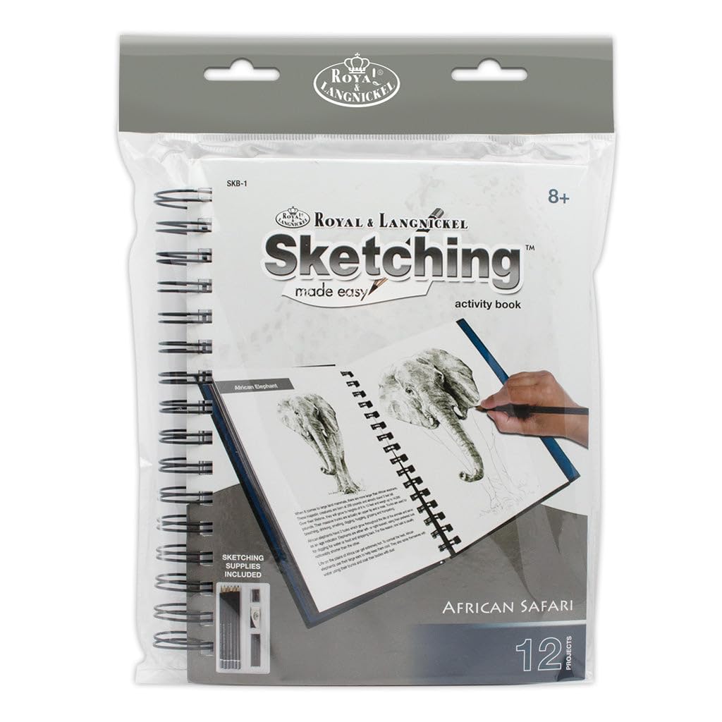 Royal & Langnickel African Safari - Sketching Made Easy Activity Book Set
