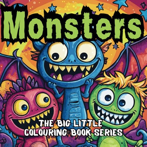 Monster Colouring: Monsters to Colour and Love: A Perfect Gift for Creative Kids aged 10 and under (The Big (little) Colouring Book) image 2