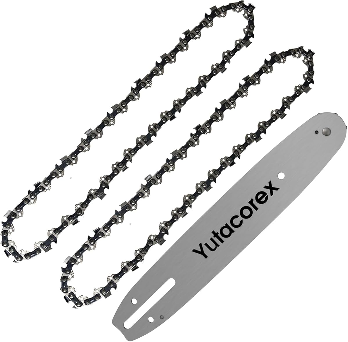 3PCS 10 Inch Chainsaw Chains and Guide Bar Replacement Chain