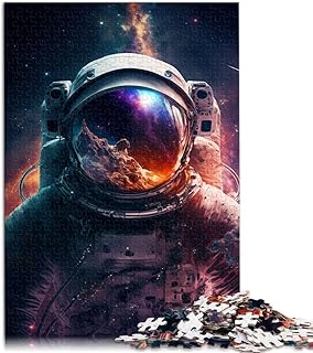 Comprar Puzzle de astronauta de 1000 piezas, diversión para toda la familia, actividades en casa, regalo de cumpleaños, regalo de viaje para adolescentes a partir de 14 años, 26 x 38 cm