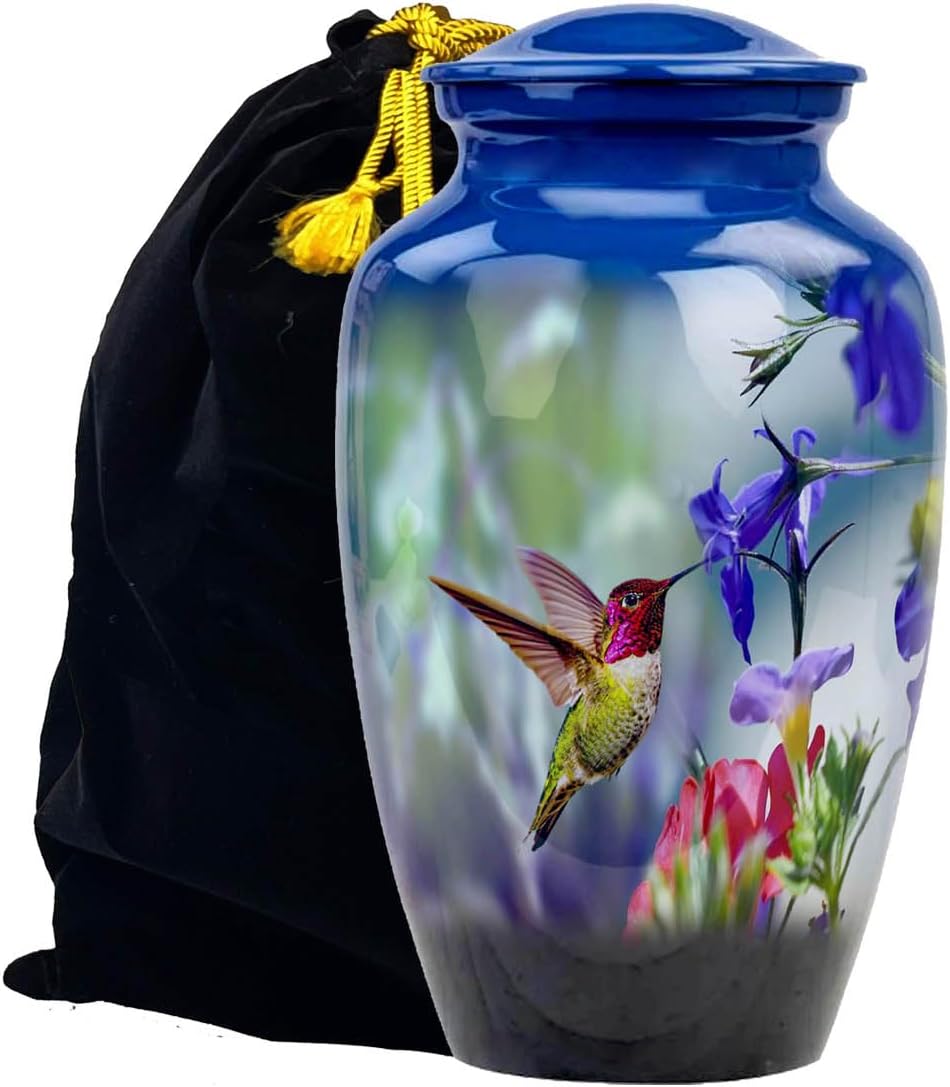 Hummingbird, Cremation Urn, Memorial Urn, Urn for Ashes, Urn, Hummingbird Art, Urns for Ashes, Human Ashes Urn, Handmade Urn