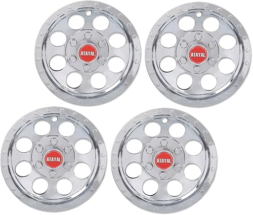 G-PLUS Juego de 4 tapacubos cromados de 10 pulgadas compatibles con EZGO Club Car y Yamaha Golf Cart